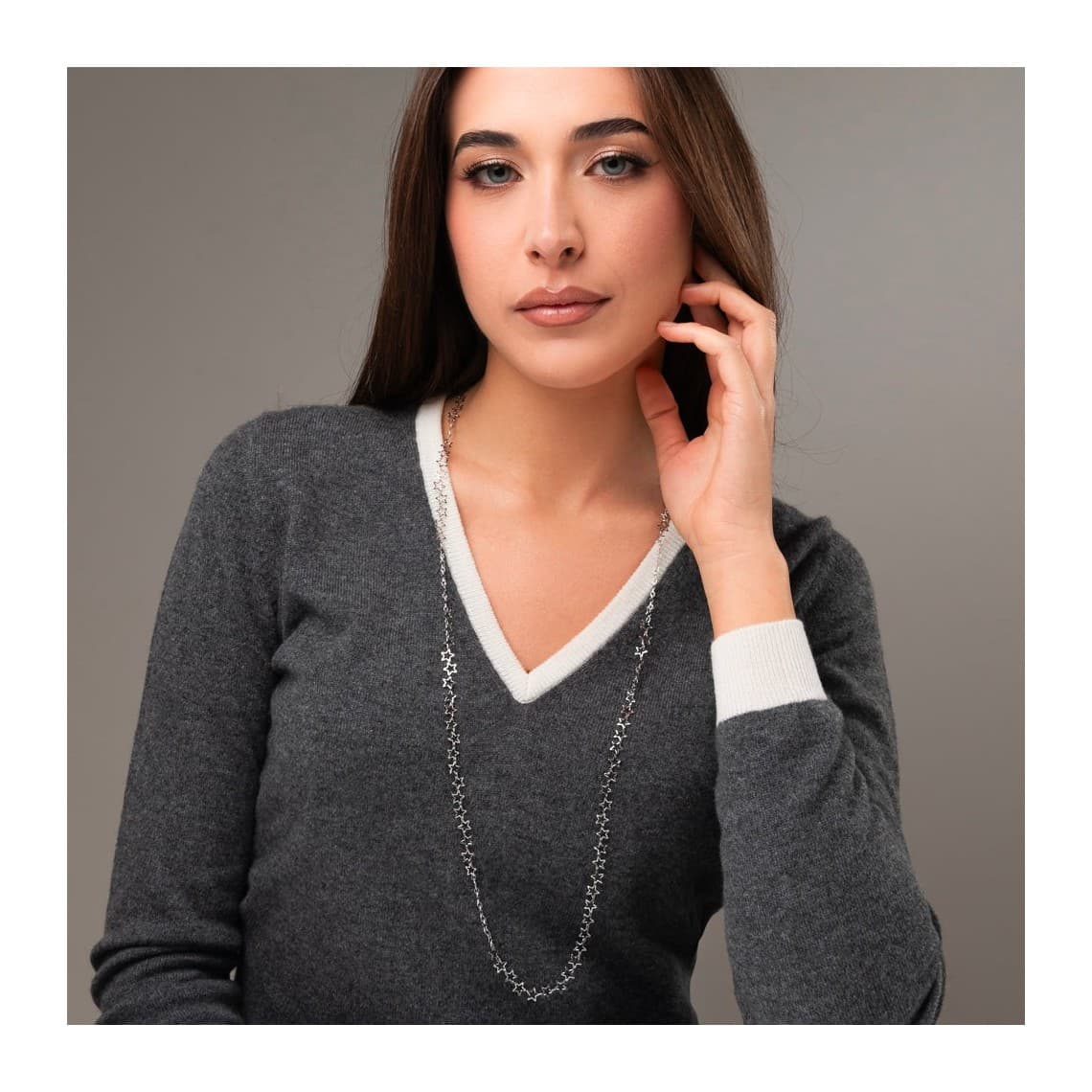 Collana Donna in Acciaio con Stelle CK2243