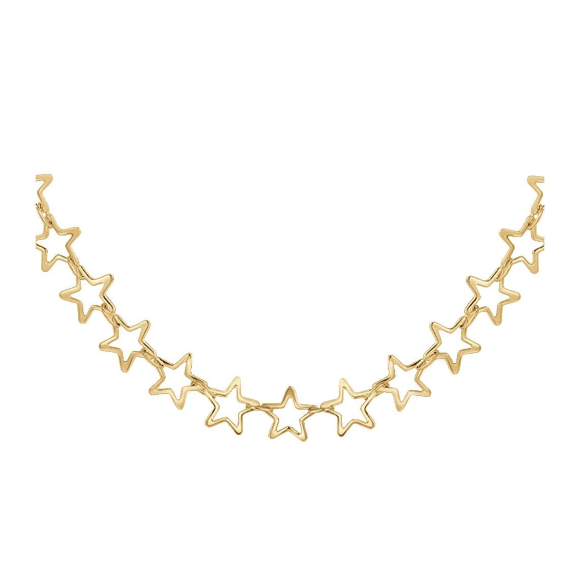 Collana Donna in Acciaio IP GOLD con Stelle CK2244