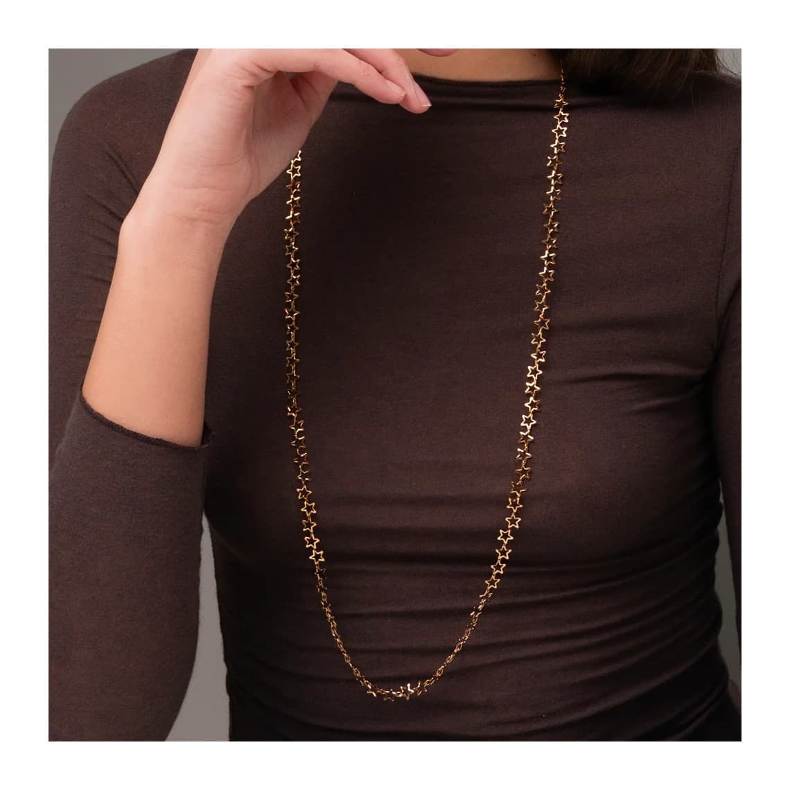 Collana Donna in Acciaio IP GOLD con Stelle CK2245
