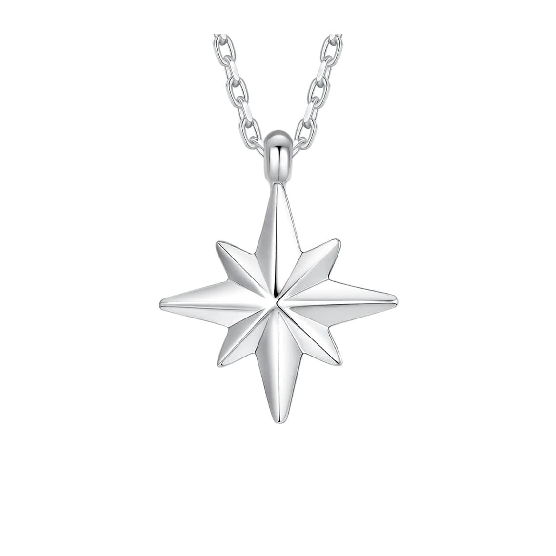Collana uomo in acciaio con rosa dei venti CA541