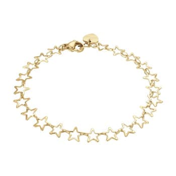 Luca Barra Bracciale in acciaio IP GOLD Con Stelline BK2954