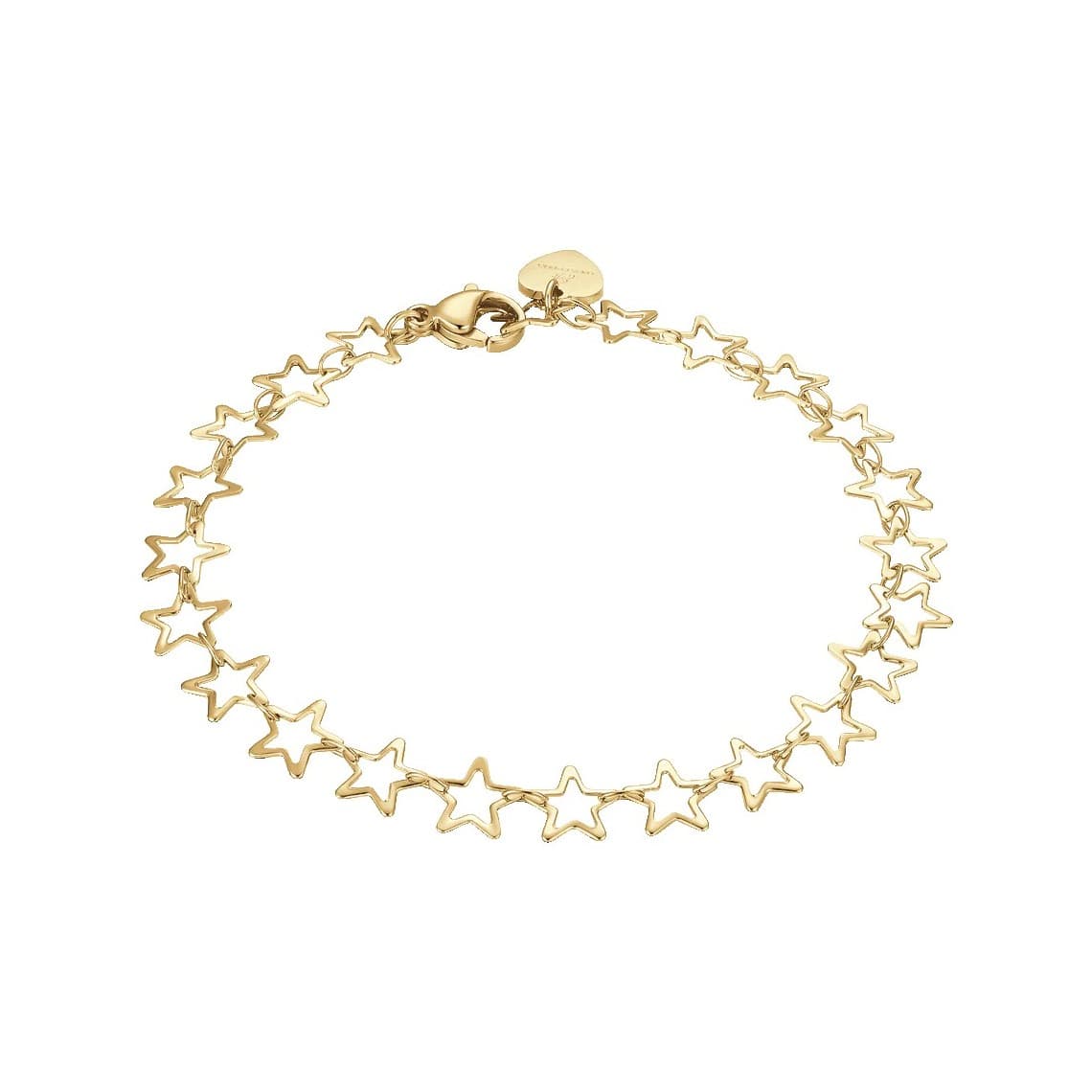 Luca Barra Bracciale in acciaio IP GOLD Con Stelline BK2954