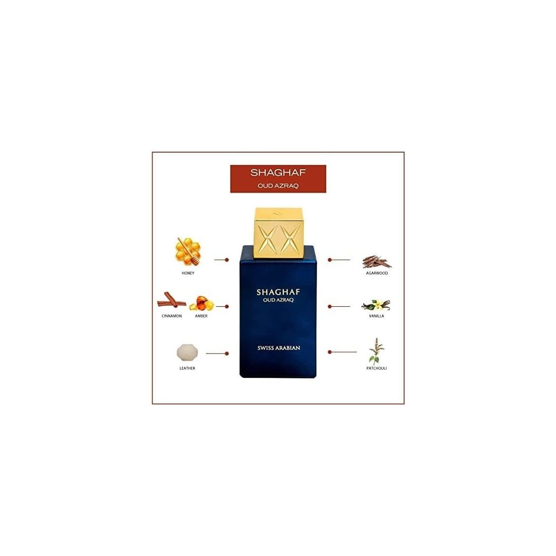 Swiss Arabian Shagaf oud Azraq Eau de Parfum 75ml Spray