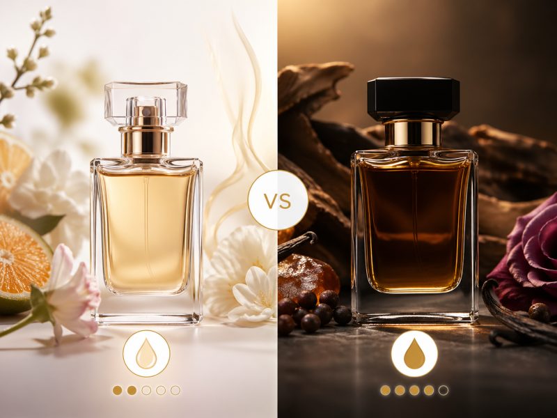 Differenza tra eau de parfum e extrait de parfum